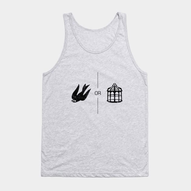 Bird or Cage ? Tank Top by Zefkiel